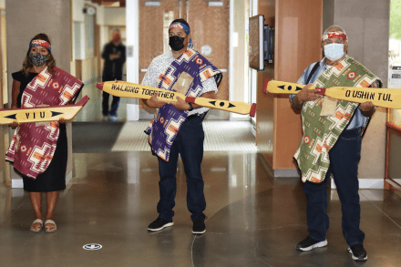 VIU Cowichan Paddle Ceremony