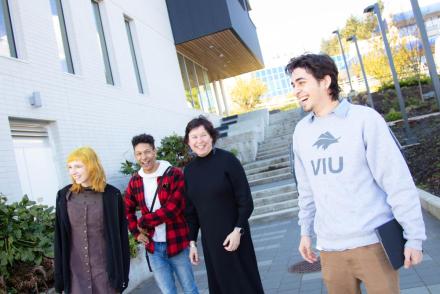 Group photo near the Health and Science Centre